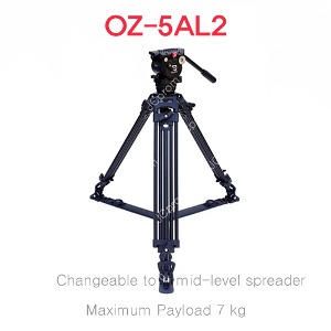 최고급 고성능 하이엔드 영상용 비디오 포토 카메라 캠코더 경량 알루미늄 삼각대 오젠 OZEN System OZ 5AL2